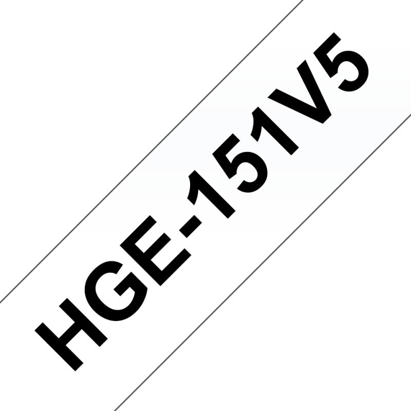 Brother HG tape 24mm black on clear (5)