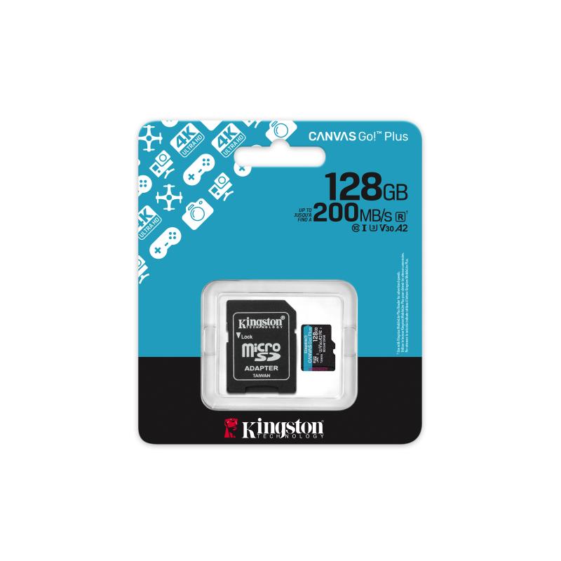 KINGSTON 128GB microSDXC + Adapter