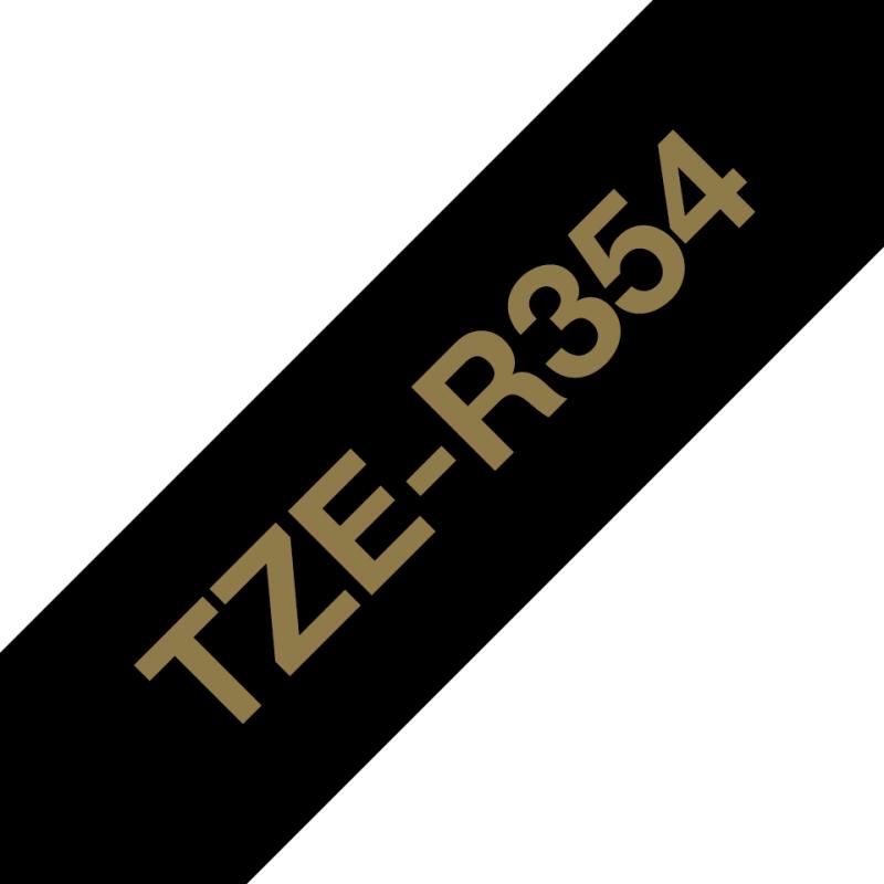 Brother Brother TZeR satin tape 24mm x 4m gold on black