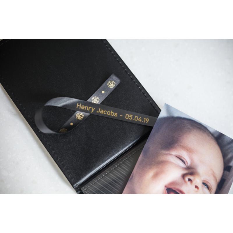 Brother Brother TZeR satin tape 24mm x 4m gold on black