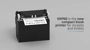 Custom 915NA030100300 VKP60 Presenter 60 mm kioskitulostin, USB, RS232, cutter, presenter - Image 5