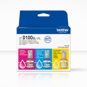 Brother BTD100CLVAL, INK BOTTLE Value Pack Each