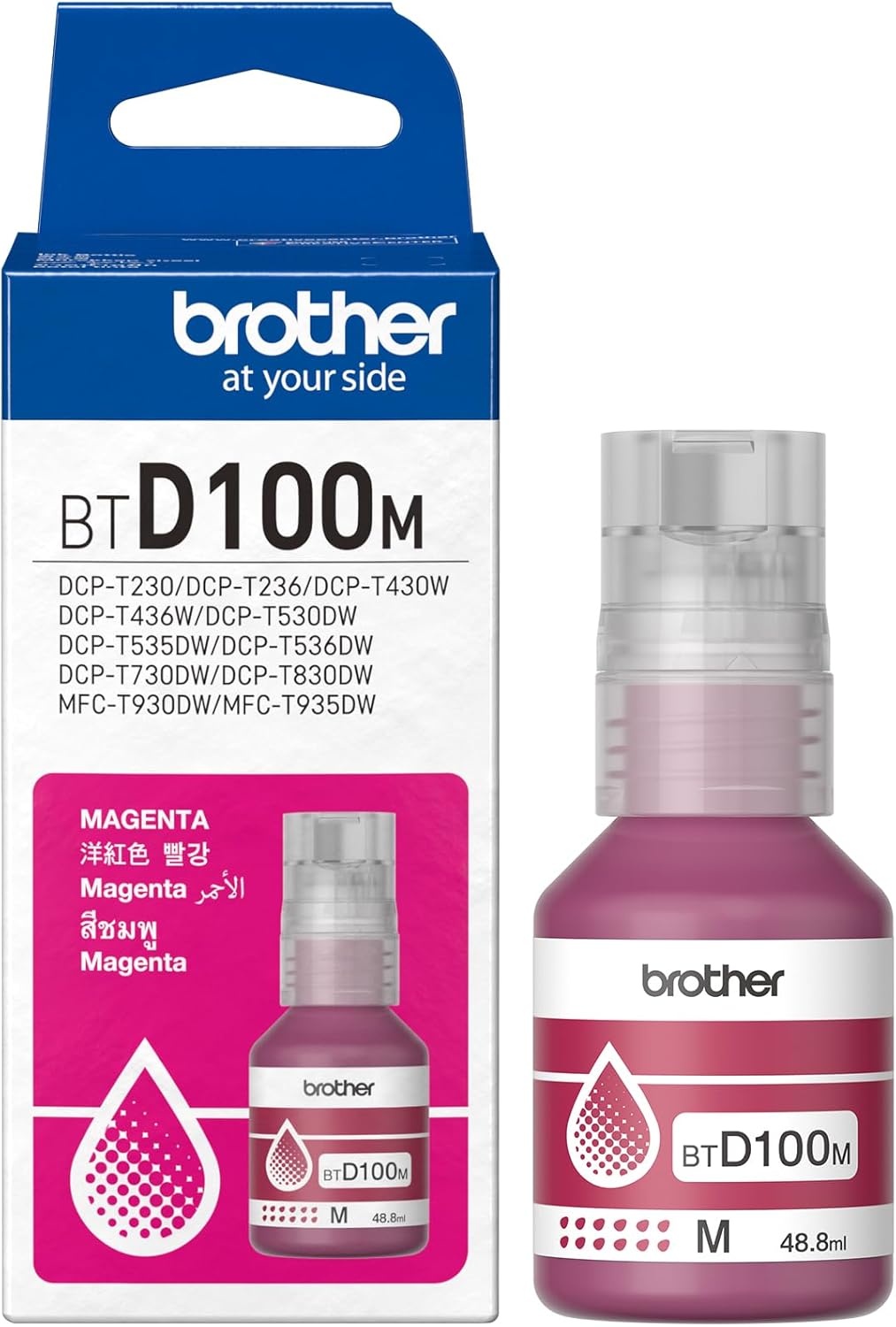 Brother BTD100M, INK BOTTLE prints 5.000 pages.