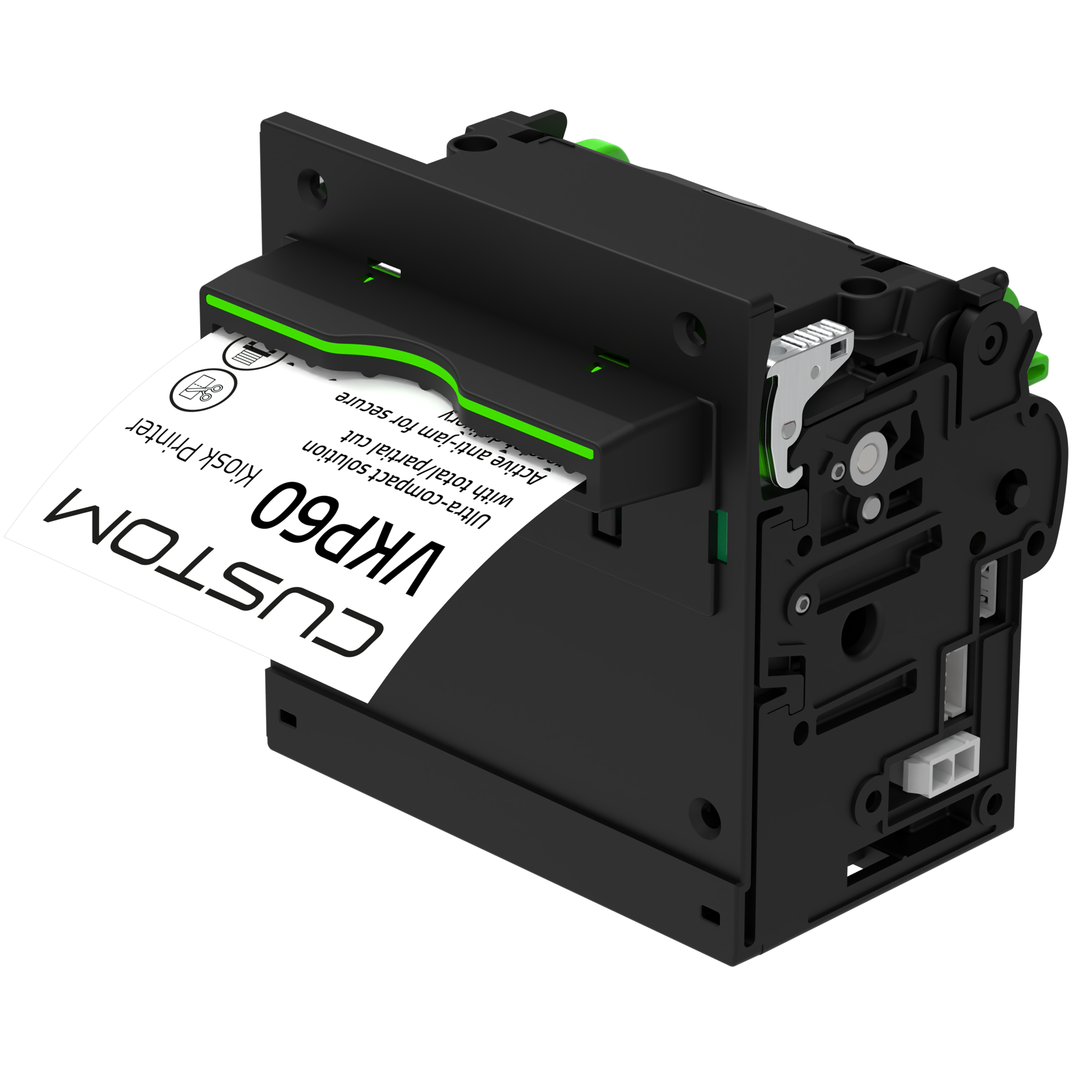 Custom 915NA030100300 VKP60 Presenter 60 mm kioskitulostin, USB, RS232, cutter, presenter