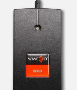 Rf Ideas RDR-6381AKU-1771X, WAVE ID Solo Keystroke Indala ESMI Black USB Reader
