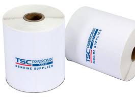 TSC 38-T102210-12LF-P - TT-etikettirulla 102 mm x 102 mm, Thermal Transfer, Uncoated, Core 25 mm Label