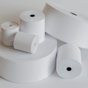 Custom 67300000000310 - DE48 / DI25, 48 mm x 30 m, Direct Thermal, White, Core 25 mm Label