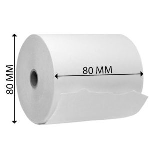 Custom 67300000000398, THERMAL PAPER ROLL 80X80 DI13, Kuittirulla