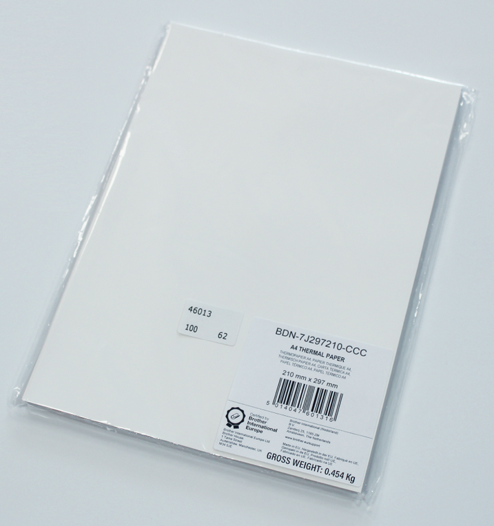 Brother BDN7J297210CCC - 210 mm x 297 mm, Direct Thermal, Premium, Core 0 mm Label