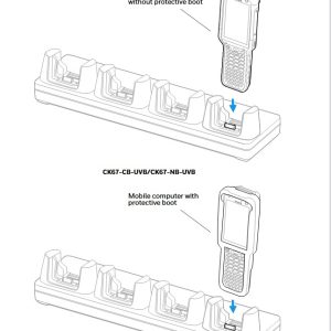 Honeywell CK67-NB-UVN-0, CK67 4-Paikkainen Telakointilaturi, non-booted 4-bay device ethernet homebase / charger
