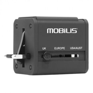 Mobilis 001243 - Monipuolinen Matkamuuntaja USB-portilla