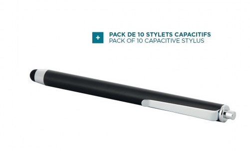 Mobilis Case 001083, Pack of 10 Capacitive Stylus Matte Black