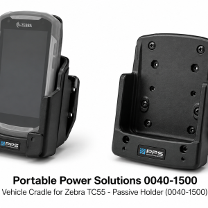 Portable Power Solutions 0040-1500 – Vehicle Cradle for Zebra TC55, Passive Holder | PPS Ajoneuvoteline Zebra TC55 -mobiiliterminaalille, passiivinen
