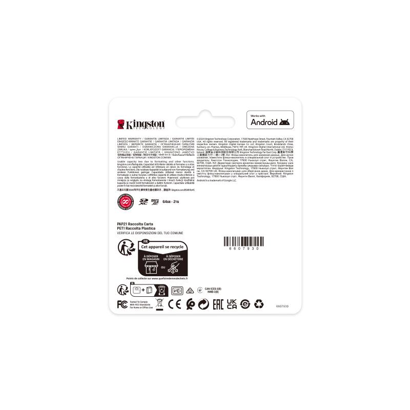 KINGSTON 512GB microSDXC Canvas Select