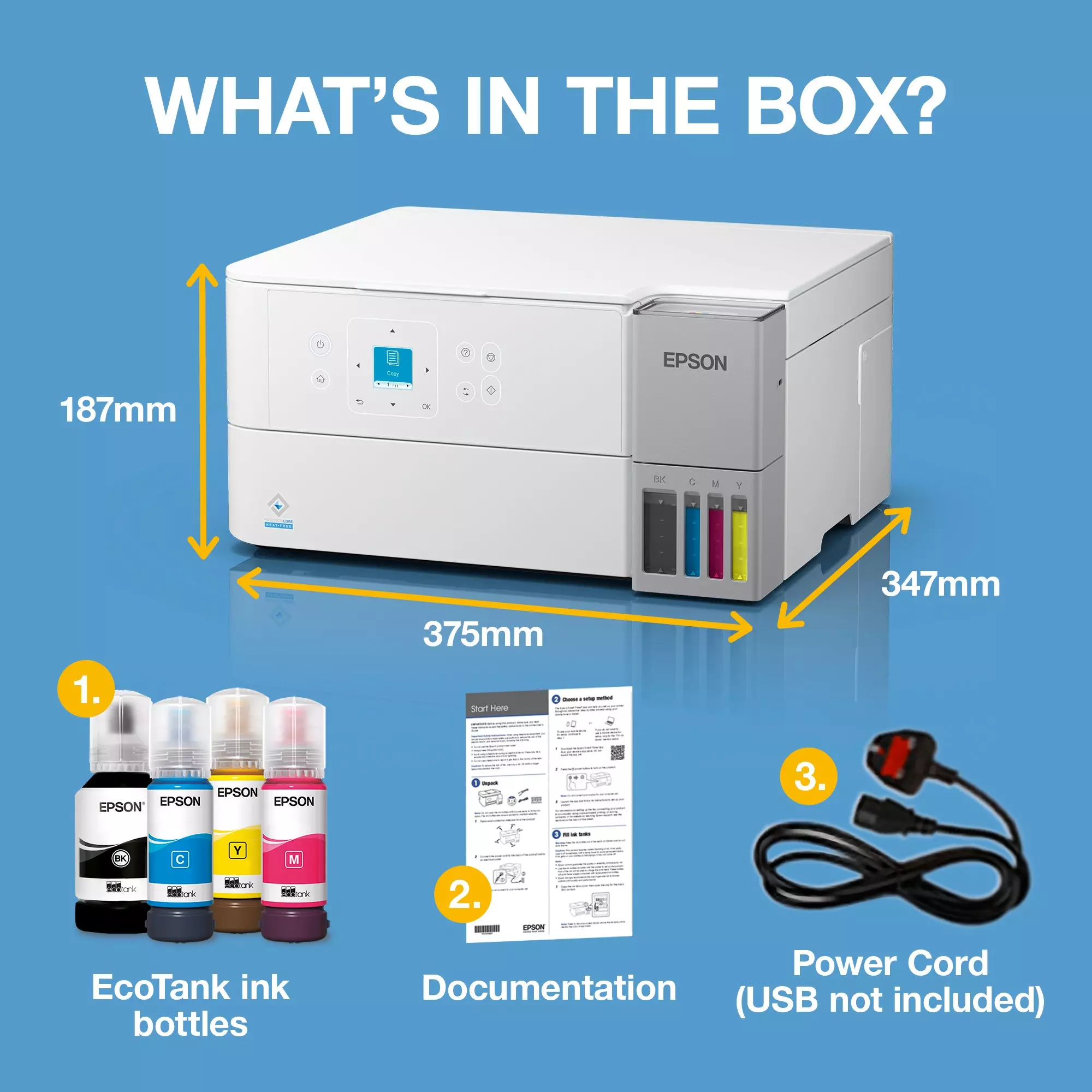 EPSON C11CL41405, EcoTank ET-2956 Ink MFP A4 15ppm, ISO USB WLAN Wi-Fi - Image 4