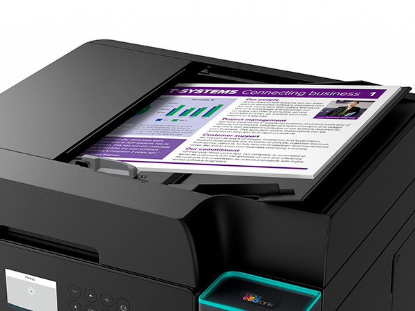 EPSON C11CL43402, EcoTank ET-3950 Ink MFP A4 18ppm, ISO USB WLAN Wi-Fi, monitoimitulostin, - Image 4