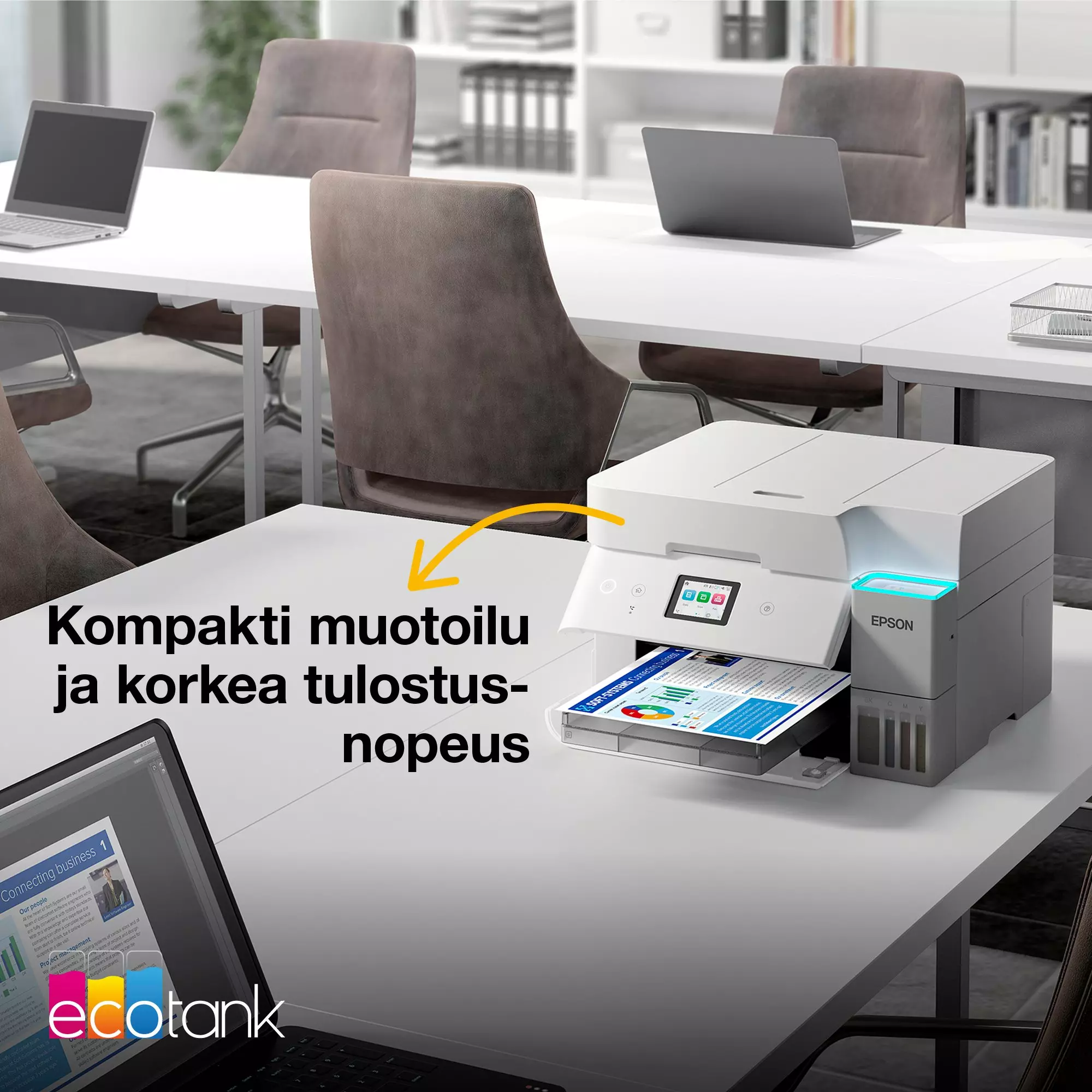 EPSON C11CL40403, EcoTank ET-4956 Ink MFP A4 18ppm, ISO USB WLAN Wi-Fi, monitoimitulostin, A4, 18 s/min, - Image 10