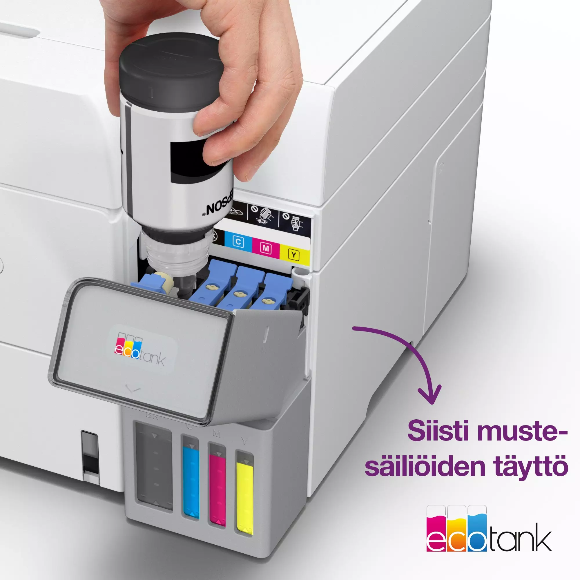 EPSON C11CL40403, EcoTank ET-4956 Ink MFP A4 18ppm, ISO USB WLAN Wi-Fi, monitoimitulostin, A4, 18 s/min, - Image 4