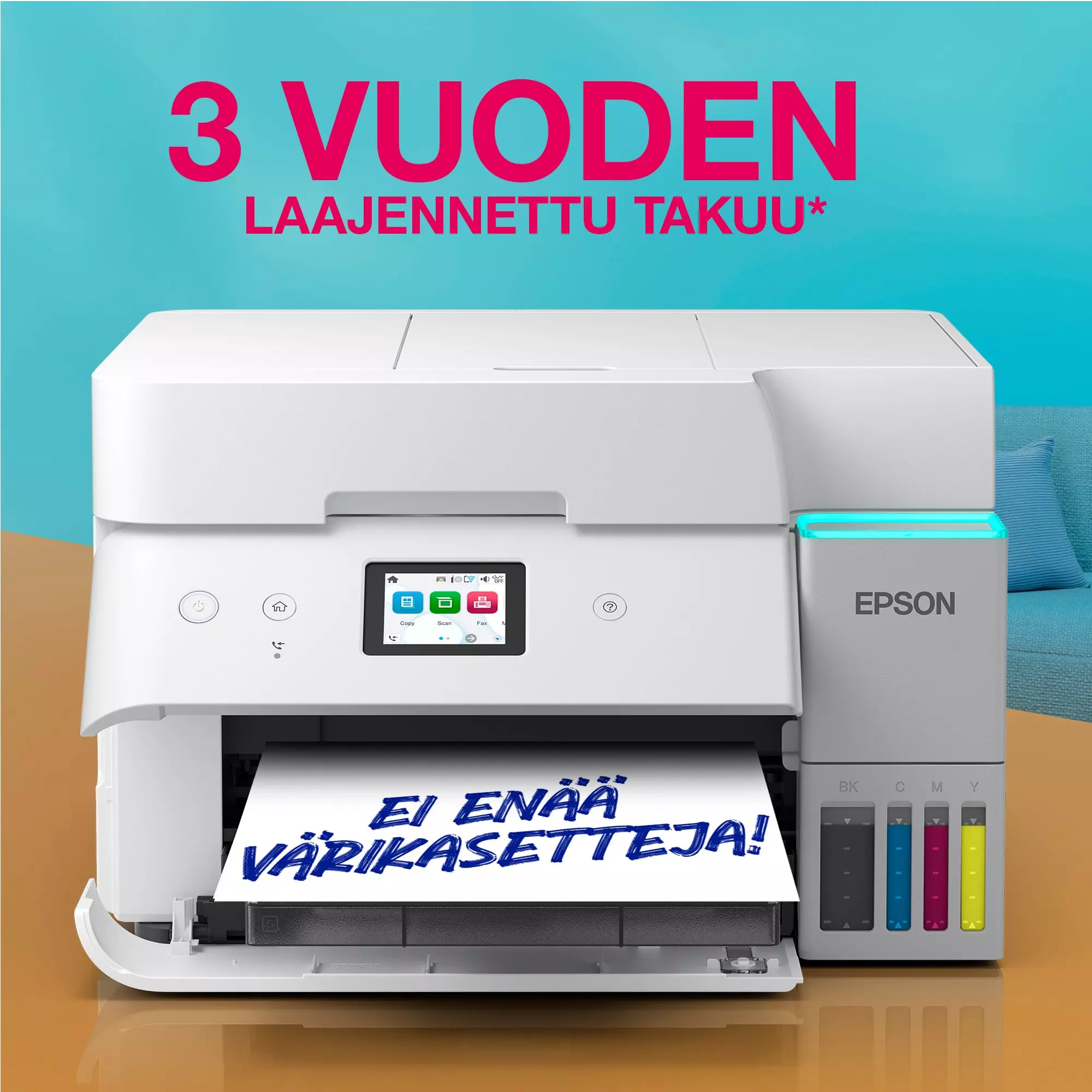 EPSON C11CL40403, EcoTank ET-4956 Ink MFP A4 18ppm, ISO USB WLAN Wi-Fi, monitoimitulostin, A4, 18 s/min, - Image 5