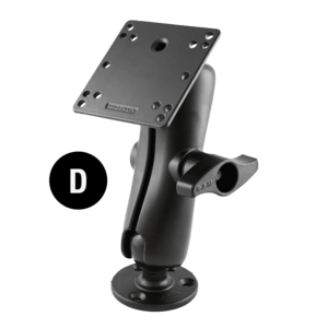 RAM Mount RAM-D-101U-2461 - Kaksoispallokiinnitys 75x75mm VESA-levyllä