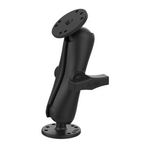 RAM Mount RAM-101U, C-koon Medium-nivelvarsi ja kaksi pyöreää 63,5 mm AMPS-kiinnityslevyä