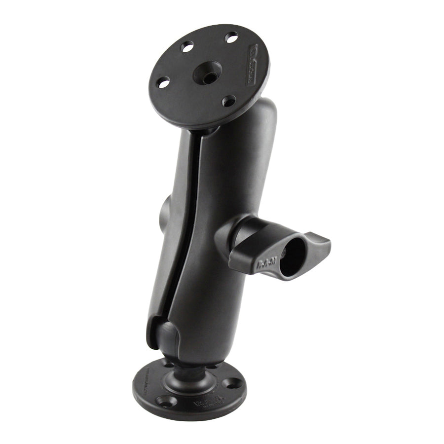 RAM Mounts RAM-D-101U, kaksoispallokiinnityssarja, D-koko, 2 × pyöreä levy 93,5 mm