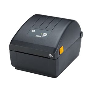 Zebra ZD10A42-D0EG0GNZ, ZD100DA Direct Thermal Printer, Gray, EZPL, 203 dpi, EU and UK Power Cord, Swiss font, USB