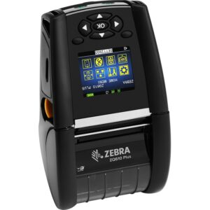 Zebra ZQ61-AUX2E14-00, DT Printer ZQ610 Plus, 2inch/48mm, English/Latin fonts, ZPL, Wi-Fi 6 Dual Radio 802,11AX / BT5,x ,