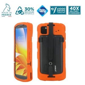 Mobilis Case 052068, PROTECH - Case - Safety Orange + Handstrap for Zebra TC53 - TC58 - Pantone 021C - Soft bag