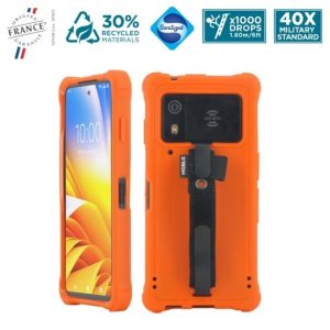 Mobilis Case 052069, PROTECH - Case - Safety Orange + Handstrap for Zebra EM45 - Pantone 021C - Soft bag