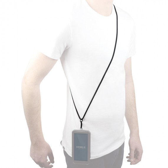 Mobilis Case 111482, Universal Removable black Lanyard with 2 hooks -