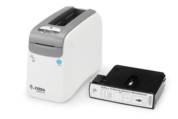 Zebra ZD51013-D0ER00FZ, DT Printer ZD510 Wristband, ZPL II, XML, 300 dpi, EU and UK Cords, USB, USB Host, Ethernet only