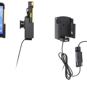 Brodit 727438 - active holder for fixed installation (USB-C charging) incl. Rubber-Boot, fits for: RS38