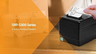 BIXOLON SRP-S320K/BEG, 8 dots/mm (203 dpi), linerless, USB, Ethernet, black - Image 3