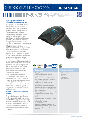 Datalogic QBT2101-BK-BTK+, QuickScan Käsikäyttöinen Viivakoodinlukija Langaton Bluetooth® 3.0+HS-yhteys - Image 3