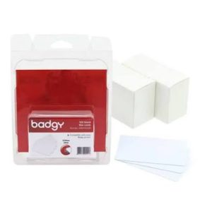 Evolis CBGC0030W – Valkoiset PVC-kortit, 30 mil / 0,76 mm, 100 kpl