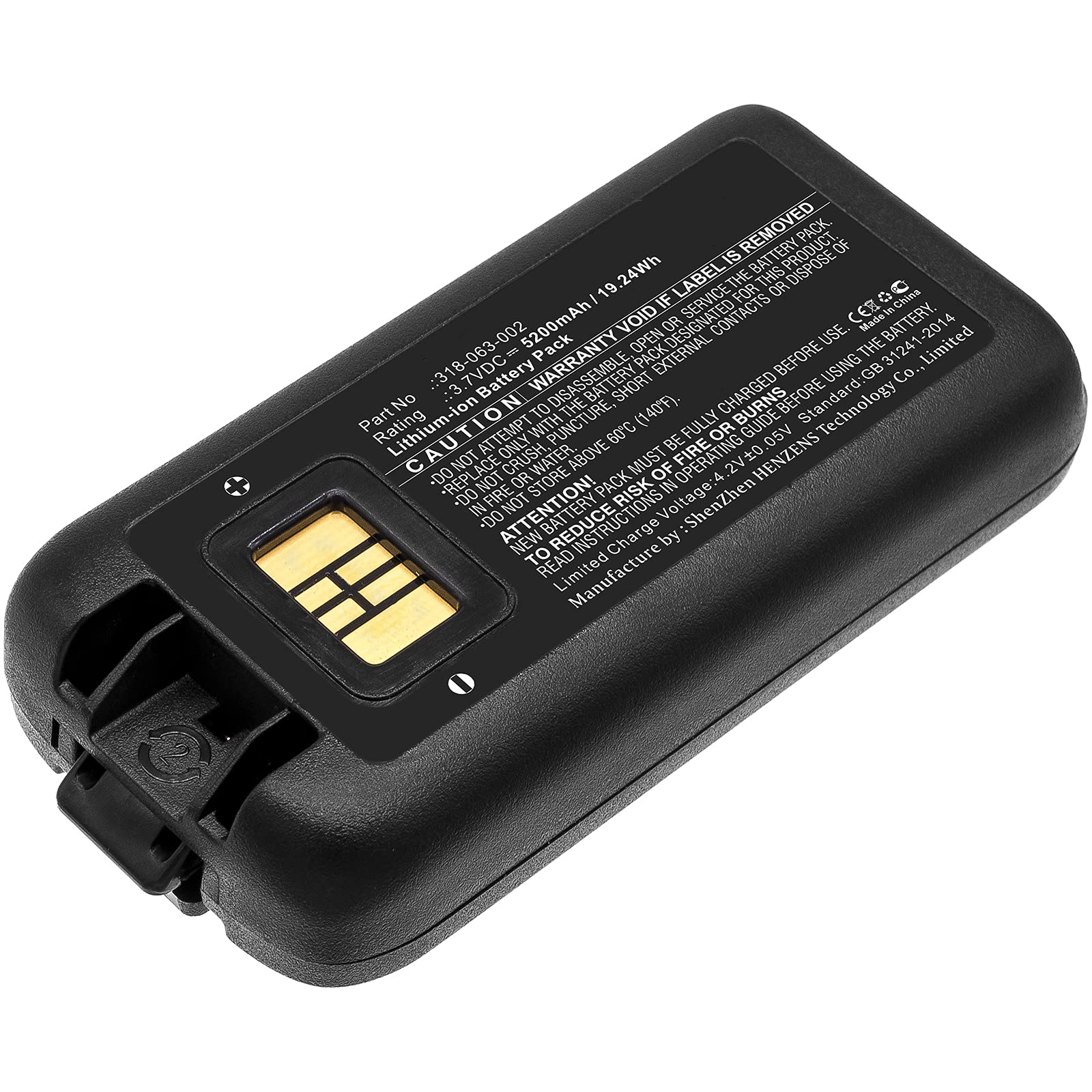 Honeywell 318-063-002, Spare battery, 5200 mAh, fits for: CK65 Cold Storage - Image 2