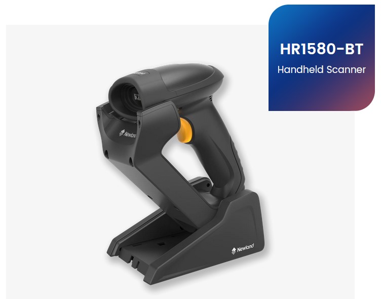 NEWLAND NLS-HR1580-BT-SD, Langaton 1D-käsiskanneri Bluetooth 5.0 ja 12 tunnin käyttöaika