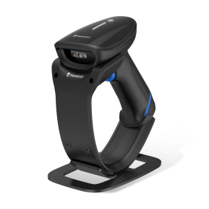 Newland NLS-HR2300-BT, musta HR23 Dorada Bluetooth-lukija telakassa, valmistajan HR23-tuotesivun kuva