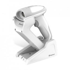 Newland NLS-HR3280-BT-HC(U), Käsikäyttöinen viivakoodinlukija terveydenhuoltoon, Bluetooth 5.0, 1D/2D-tuki, desinfiointiaineille kestävä.
