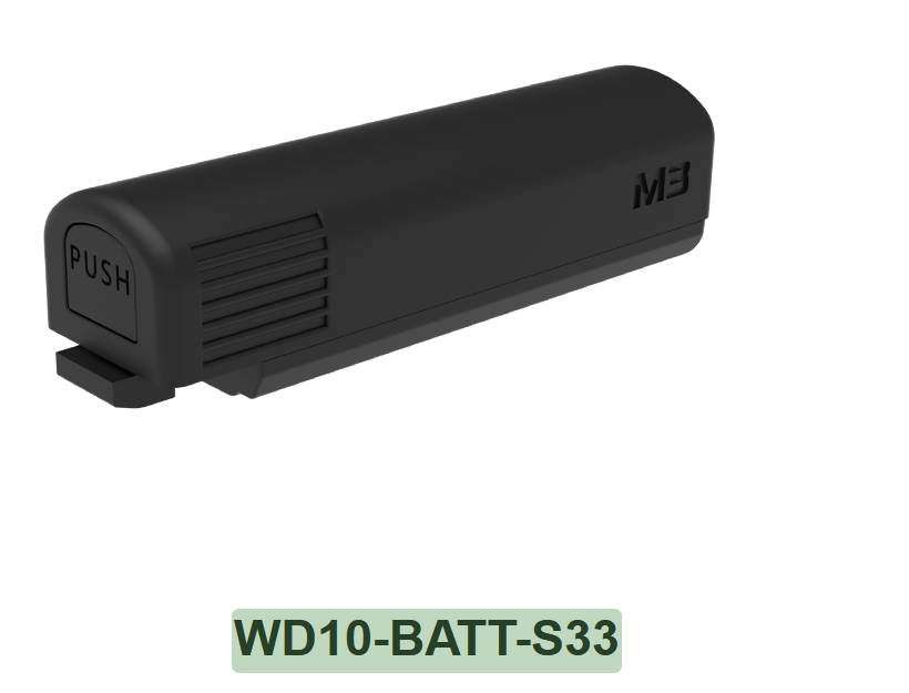 M3 WD10-BATT-S33 - Spare Battery, 3.350mAh, Standard, fits for: WD10
