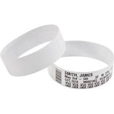 Zebra 10006998K, Z-Band Direct, adhesive closure, Infant, colour: white, contains 6 cartridges