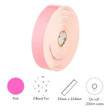 Zebra 10012712-5, Z-Band Fun, pink wristbands for Zebra desktop printers, 4x rolls per kit (350 bands per roll), colour: pink - Image 2
