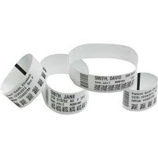 Zebra 10015357K, Z-Band UltraSoft, adhesive closure, paediatric, colour: white, contains 6 cartridges with 250 wristbands per cartridge