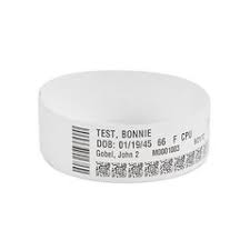 Zebra 10031289K, Ranneke, Z-Band Direct, adhesive closure, neonatal, length: 25.4x201.6mm, colour: white, contains 6 cartridges