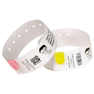 Zebra 10006995-1K, Z-Band Direct, adhesive closure, adult, colour: red, contains 6 cartridges