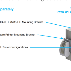 Zebra 3PTY-CM-PN5234-A - Off-Set Bracket for Monitor and Printer Configurations