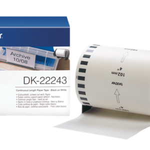Brother DK22243 - 102 mm x 30.48 m, Direct Thermal Continuous Paper Tape