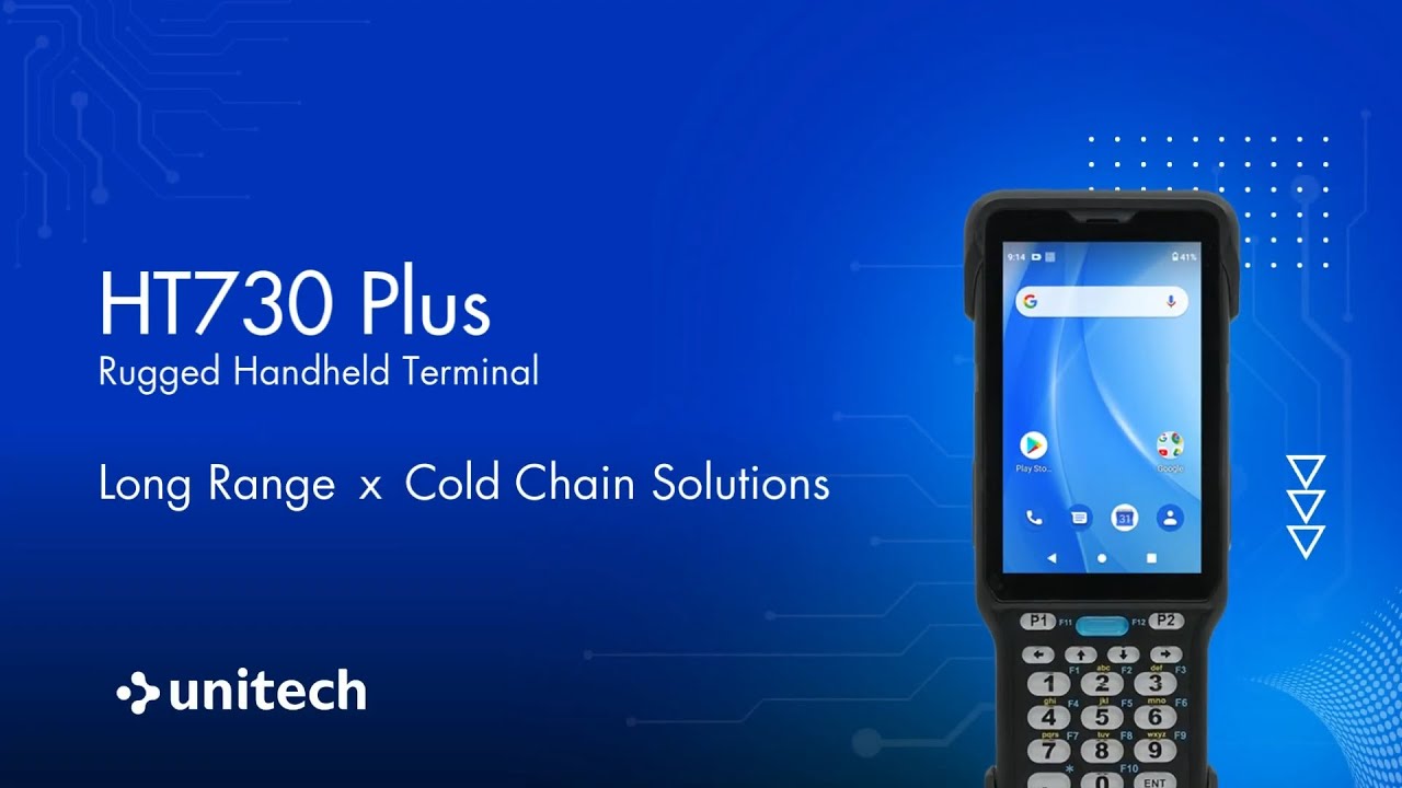 Unitech HT730-LJ6142BG - HT730 Plus 47", ARM-pohjainen prosessori, 6GB RAM, Android 14 käsipääte