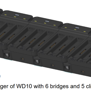 M3 WD10-18BC-C00 - 18-Slot battery charger of WD10 (Power supply sold separately 12VDC, 12.5A)